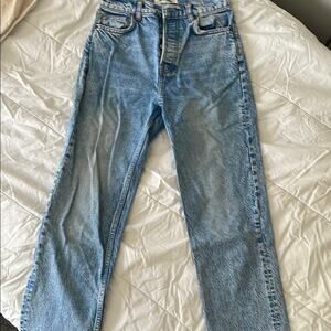 Reformation Cynthia high rise Button-Fly Jeans 25 EUC